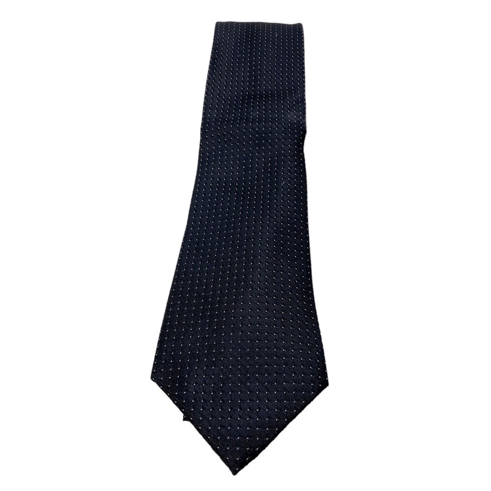 DKNY Black with White Polka Dots Men’s Necktie